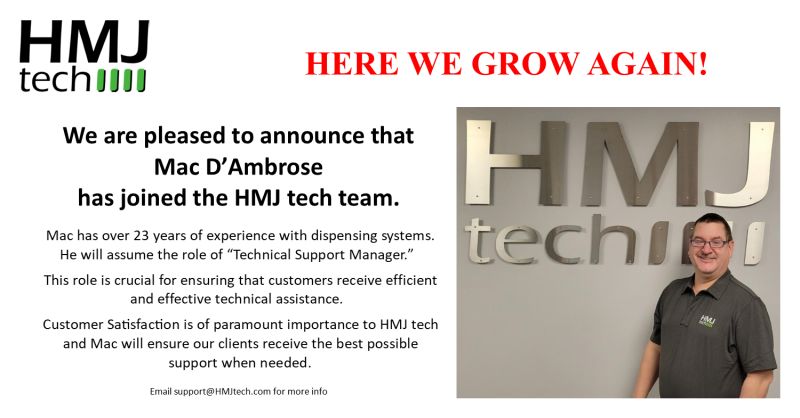 We are pleased to announce that Mac D'Ambrose has joined the HMJ Tech Team