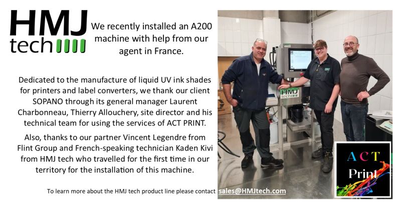 HMJ tech installed an A200 with help from our agent in France.